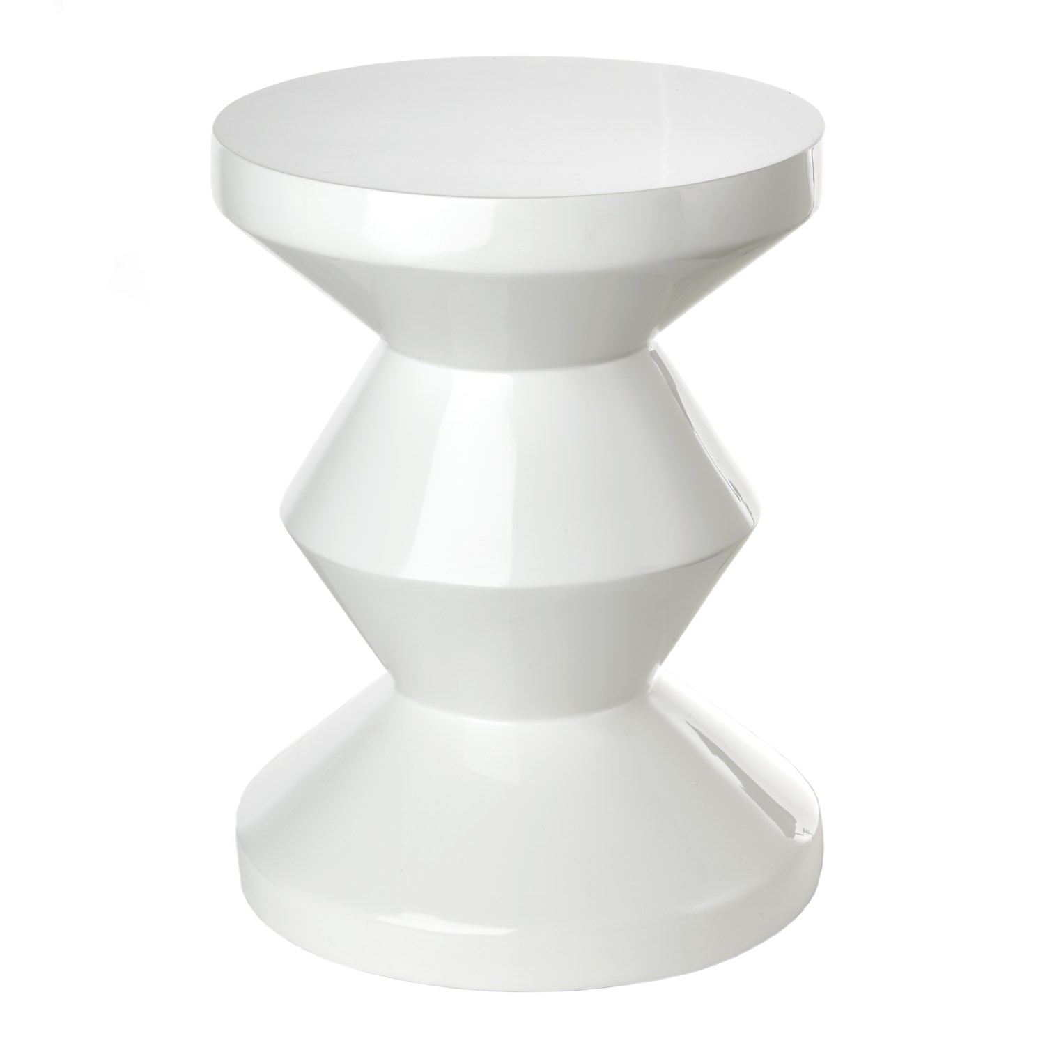 Приставной столик Pols Potten Zig Zag white