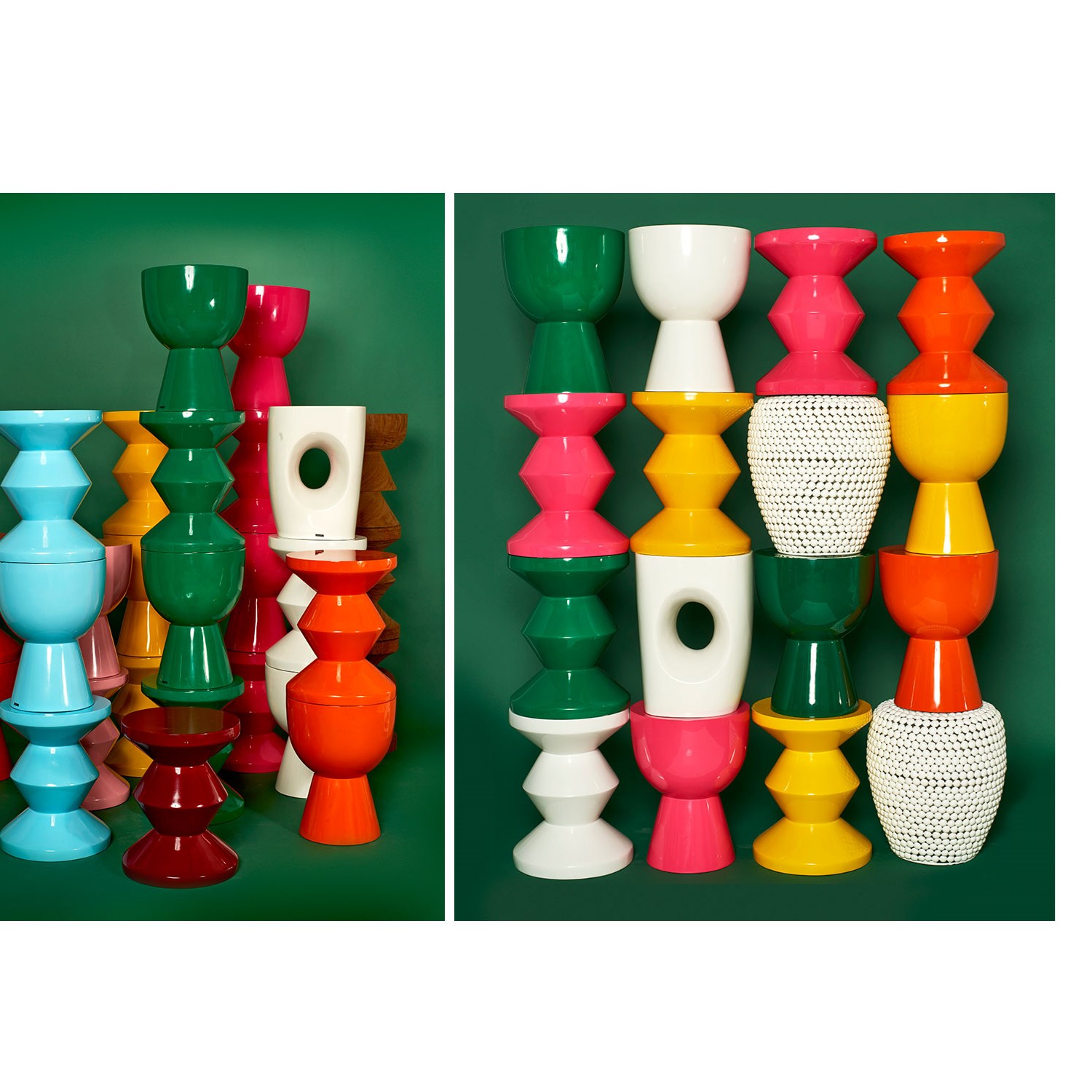 Приставной столик Pols Potten Zig Zag orange