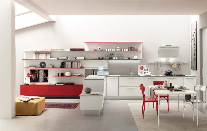 Кухня Alicante Blu / Azurro / Rosso