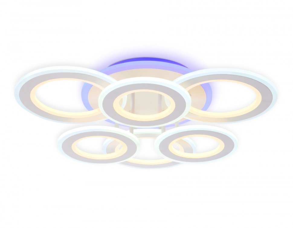 Потолочная диммируемая люстра с пультом ДУ Ambrella light FA8805 WH