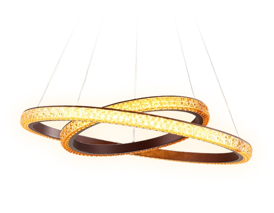 Подвесная светодиодная люстра с ПДУ Ambrella light Crystal FF11