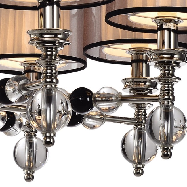 Люстра подвесная Lumien Hall Монелья LH1054/8H-NK-WT