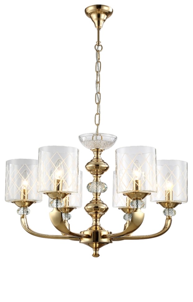 Подвесная люстра Gracia Crystal Lux GRACIA SP6 GOLD