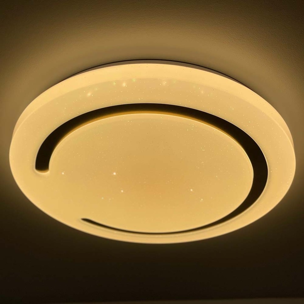 Потолочный светодиодный светильник с пультом ДУ Profit Light 2143/450 WH+CR RGB 120W 3000-6000K