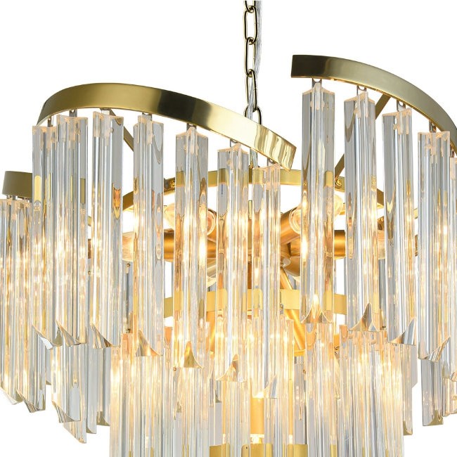 Люстра подвесная Lumien Hall GARLENDA LH0042/10P-GDCG
