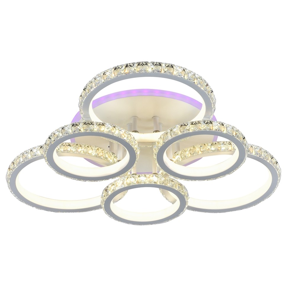 Светодиодная диммируемая люстра с пультом Profit Light 8052/3+3 WHT