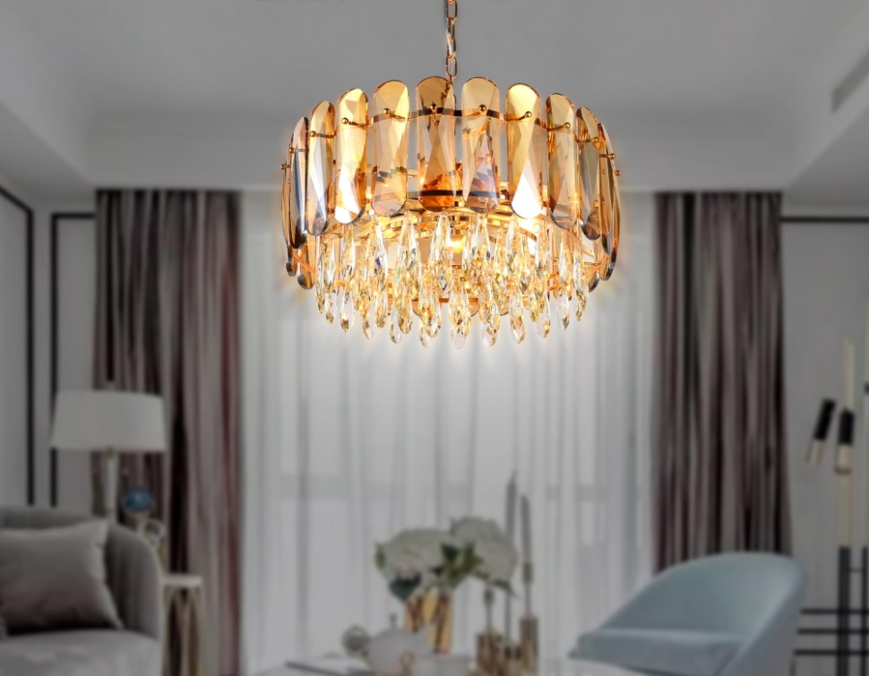Подвесная люстра Ambrella light TR5071/6 GD/TI/CL