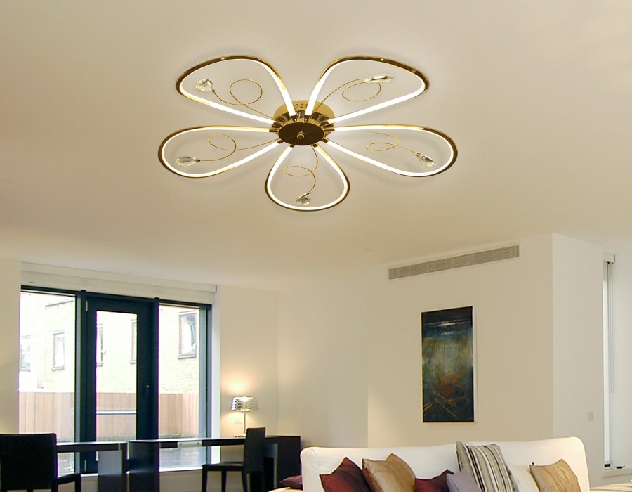 LC576/5 GD Люстра потолочная светодиодная Ambrella light Stalk