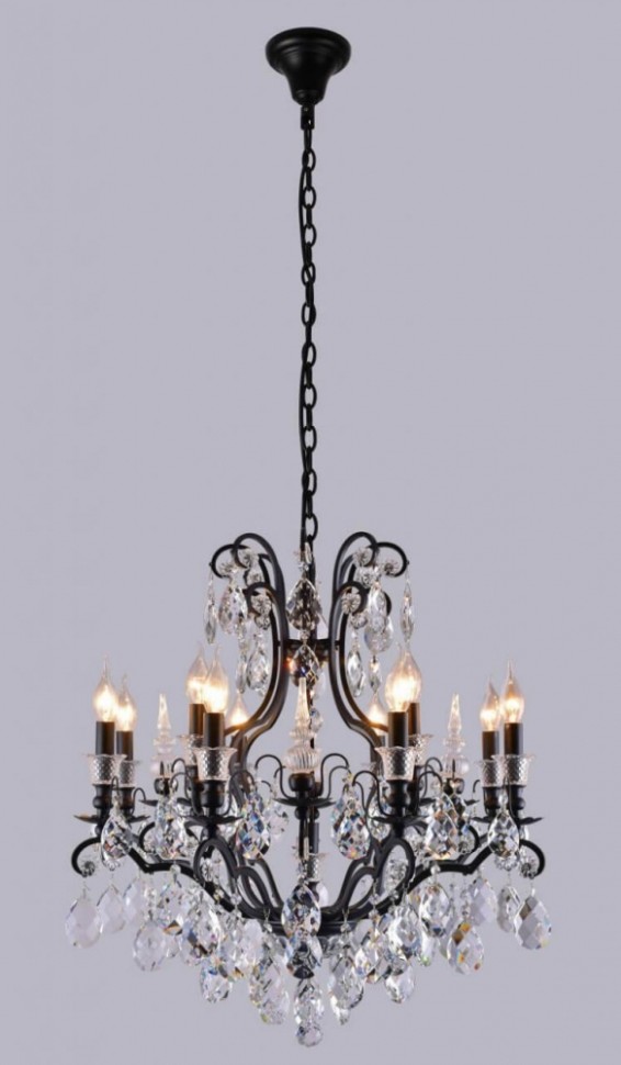 MAGNIFICO SP13 BLACK/TRANSPARENT Подвесная люстра CRYSTAL LUX MAGNIFICO