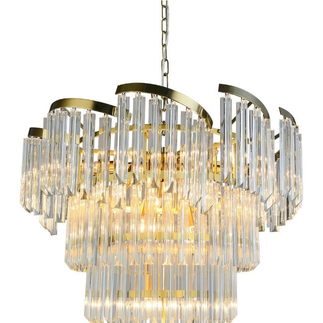 Люстра подвесная Lumien Hall GARLENDA LH0042/18P-GDCG