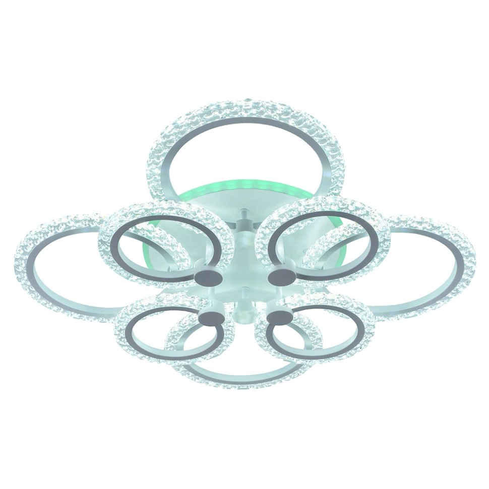 Светодиодная диммируемая люстра с ПДУ Profit Light 8027/4+4 WHT