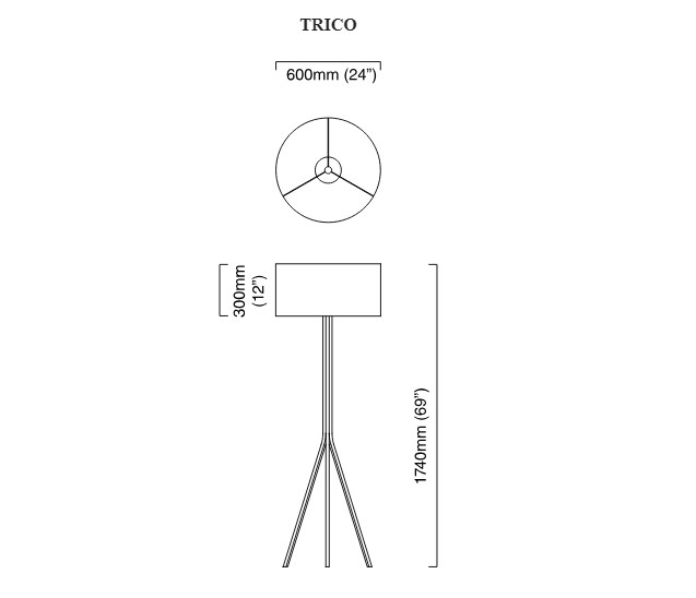 Торшер Trico