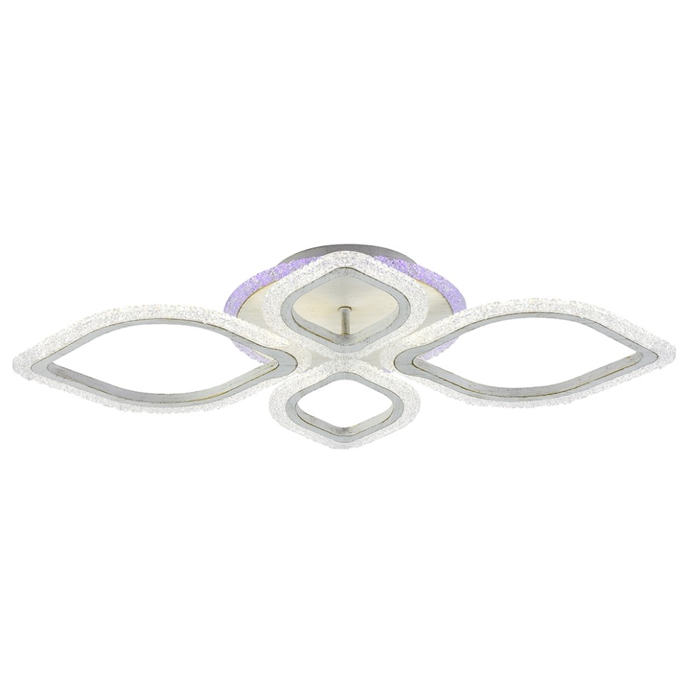 Светодиодная диммируемая люстра с ПДУ Profit Light 8018/2+2 PGD 76W+7W RGB