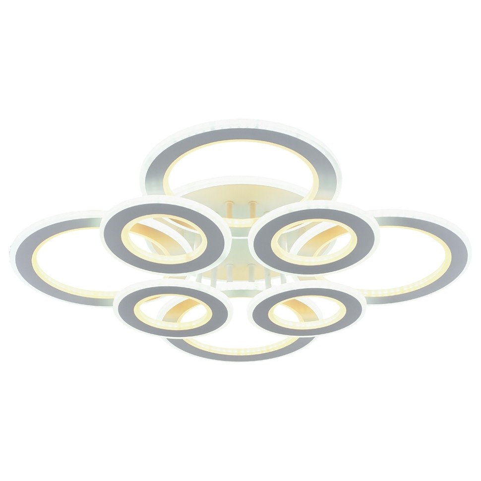 Светодиодная диммируемая люстра с ПДУ Profit Light 8005/4+4 WHT