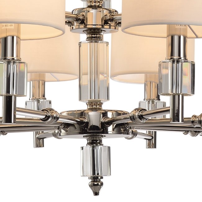 Люстра подвесная Lumien Hall Малье LH1053/15H-NK-WT