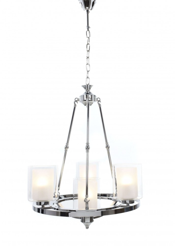 Подвесная люстра Lumina Deco Santini LDP 1220-4 CHR+WT