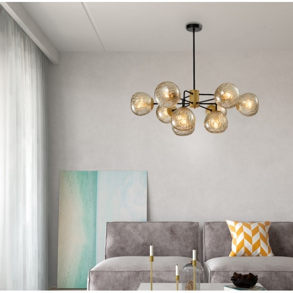 Люстра на штанге Rivoli Geba 4077-309 Б0047339