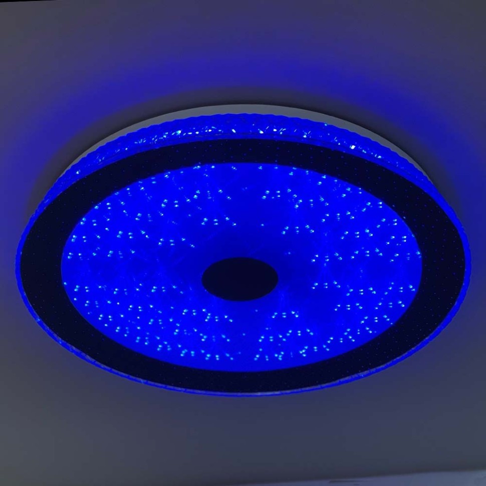 Потолочный светодиодный светильник с пультом ДУ Profit Light 2166/450 WH+BK RGB 120W 3000-6000K