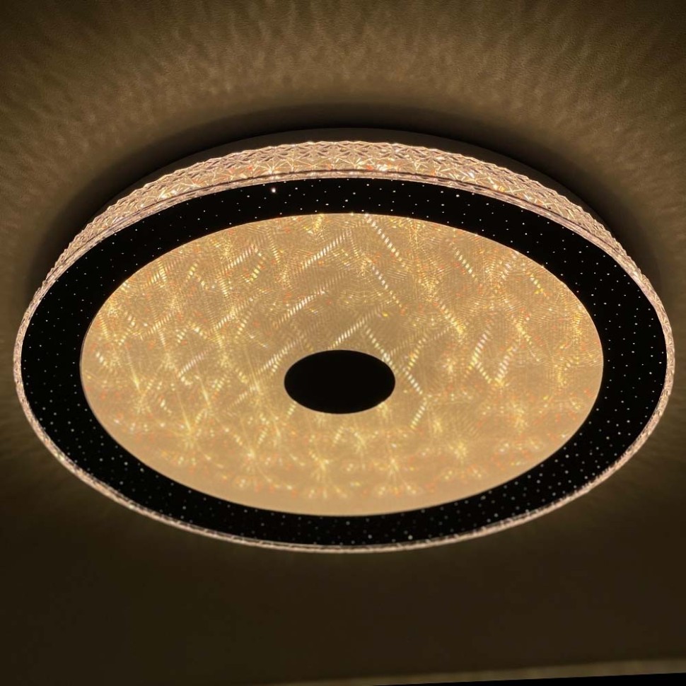 Потолочный светодиодный светильник с пультом ДУ Profit Light 2166/450 WH+BK RGB 120W 3000-6000K
