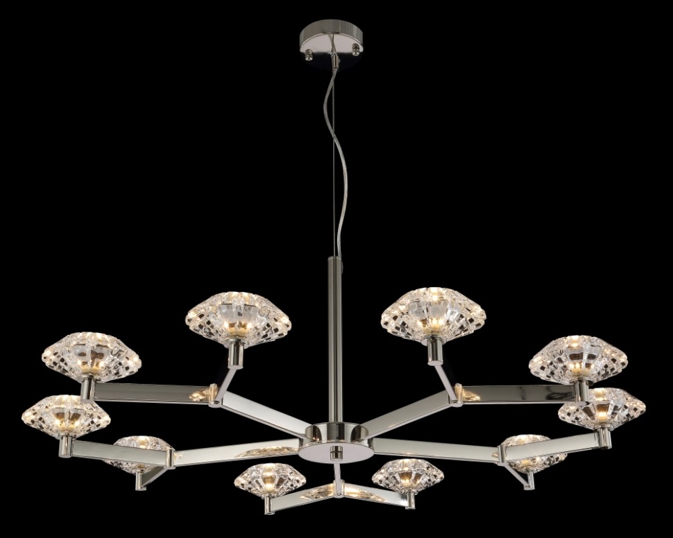 Подвесная люстра Crystal Lux Rebeca SP10 NICKEL (3540/310)