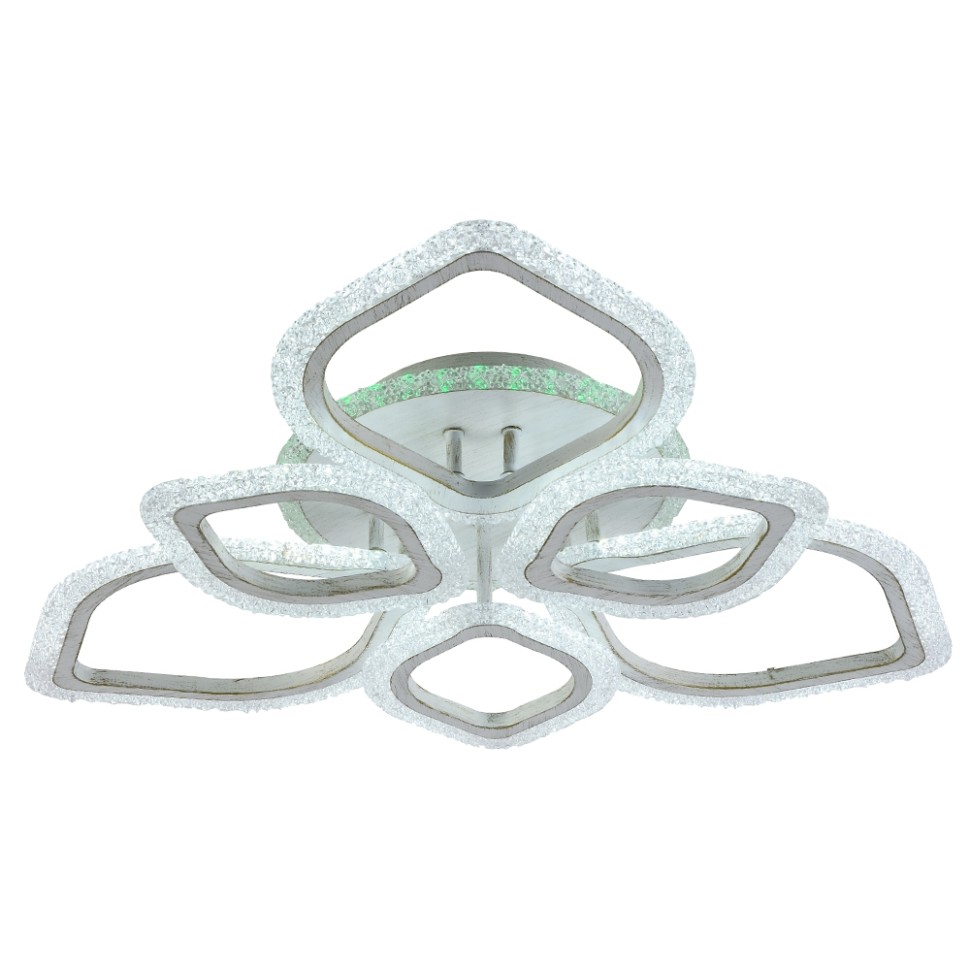 Светодиодная диммируемая люстра с ПДУ Profit Light 8018/3+3 PGD 114W+7W RGB
