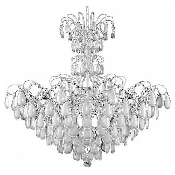 Подвесная люстра Crystal Lux Sevilia SP9 Silver (2941/309)