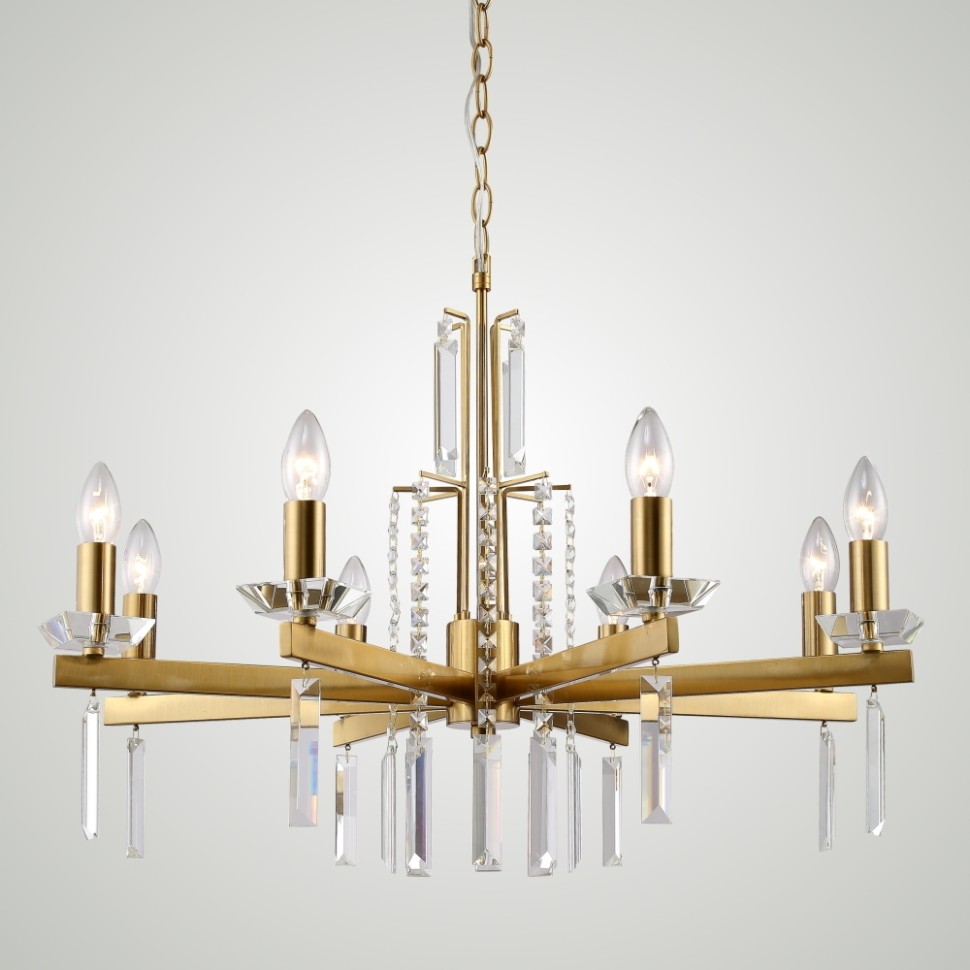 Подвесная люстра Crystal Lux MARRON SP8 BRASS