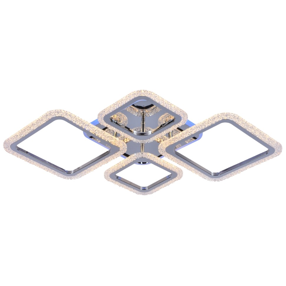 Светодиодная диммируемая люстра с ПДУ Profit Light 8015/2+2 CHR