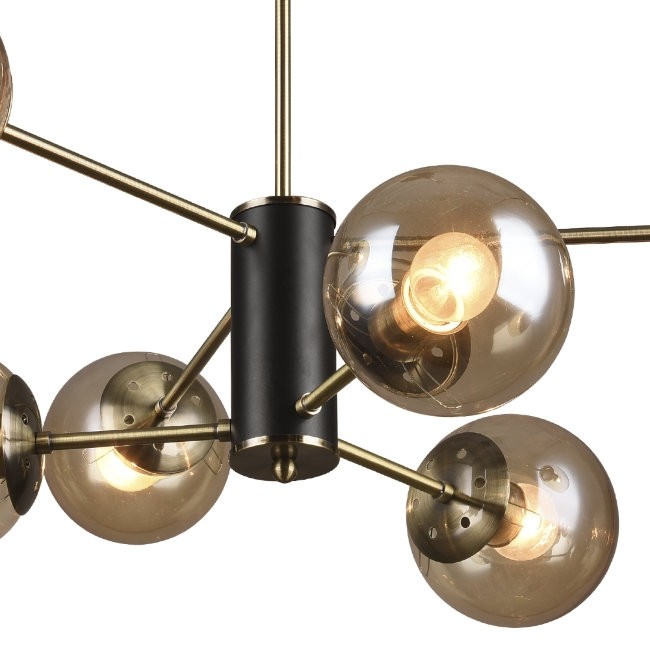 Люстра на штанге Seven Fires Kejla SF3321/6C-AB-BK