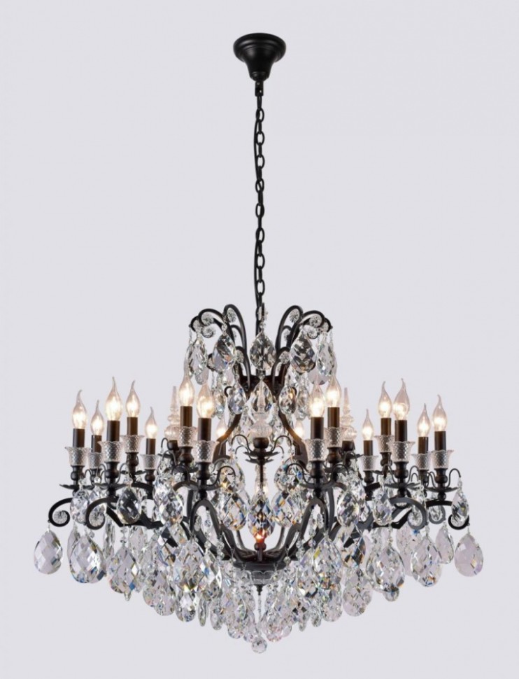 MAGNIFICO SP19 BLACK/TRANSPARENT Подвесная люстра CRYSTAL LUX MAGNIFICO