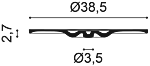 R31 Потолочная розетка из полиуретана