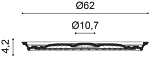 R77 Потолочная розетка из полиуретана