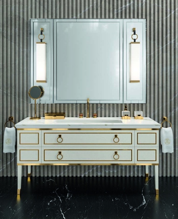Мебель для ванной Lutetia Vulсano Emperador Dark