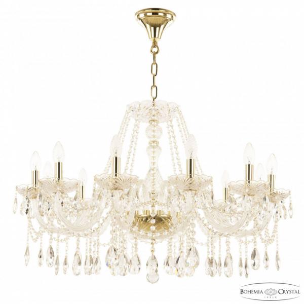 Люстра хрустальная 116/12/300 G Bohemia Ivele Crystal