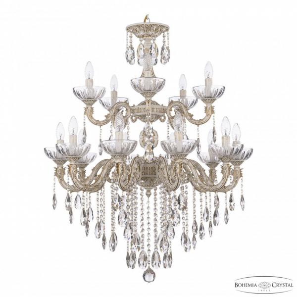 Люстра хрустальная AL79101/10+5/250/2D B WMG P Clear/M-1H Bohemia Ivele Crystal
