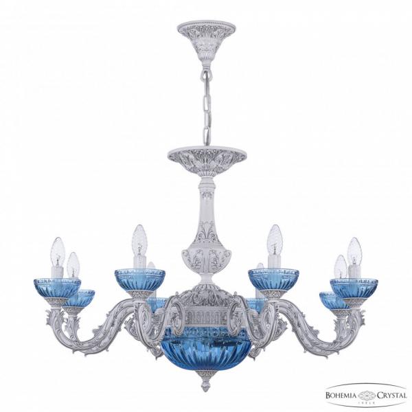 Люстра хрустальная AL79101P/8/250 WMN P Aquamarine/M-1G Bohemia Ivele Crystal