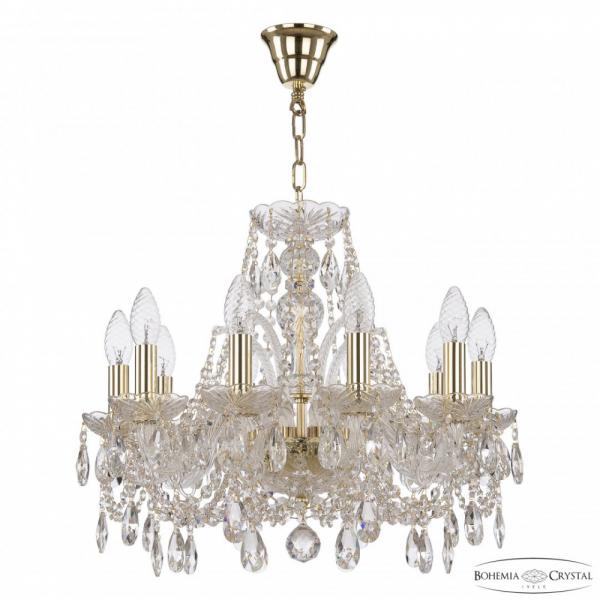 Люстра хрустальная 105/10/165 G Bohemia Ivele Crystal