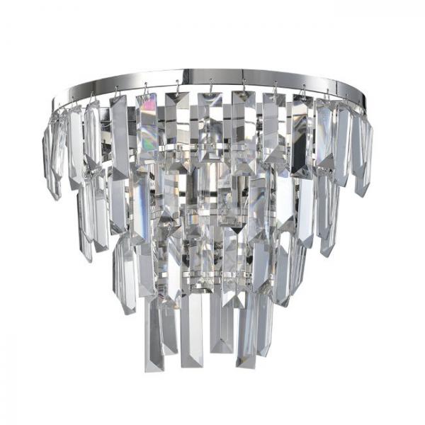 Бра с хрусталем Novello Lumien Hall LH0039/2W-NK-CL