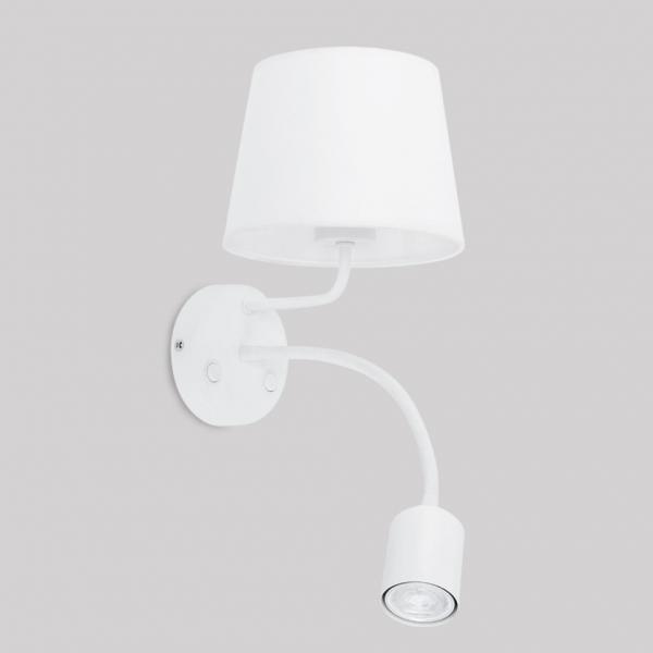 2535 Maja White Бра с дополнительной подсветкой для чтения TK Lighting Maja