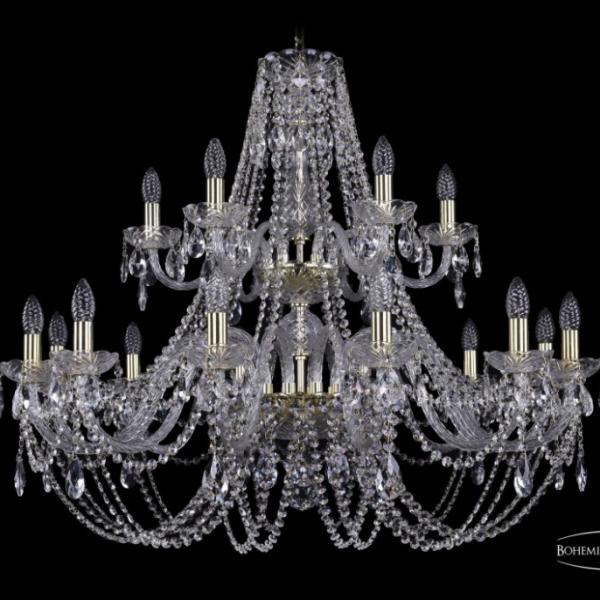 1406/12+6/360/2d/G Подвесная люстра Bohemia Ivele Crystal