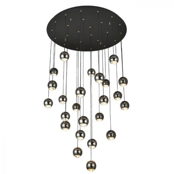 Подвесная светодиодная люстра Lumien Hall Danay LH8027/24P-BK-PBK