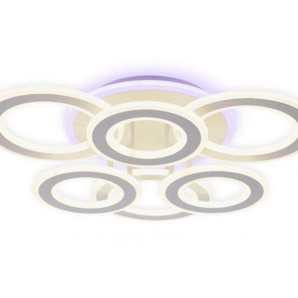 Потолочная диммируемая люстра с пультом ДУ Ambrella light FA8805 WH