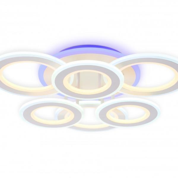Потолочная диммируемая люстра с пультом ДУ Ambrella light FA8805 WH
