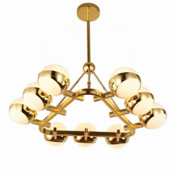 Люстра на штанге Lumina Deco Optimus LDP 6038-9 GD