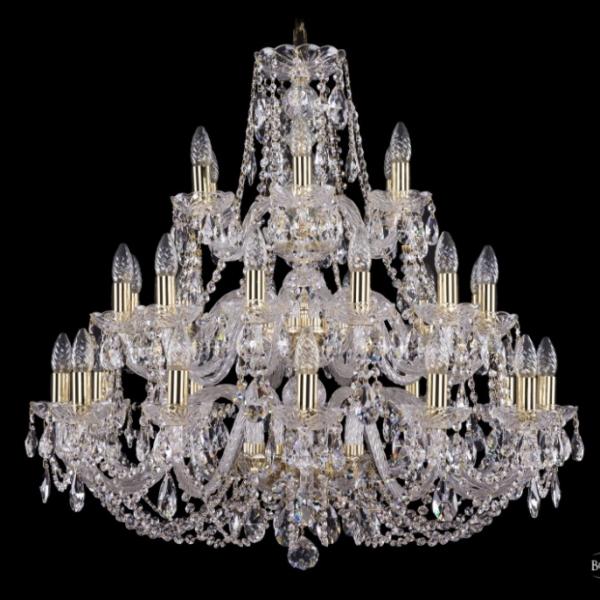 1406/12+12+6/300/3d/G Подвесная люстра Bohemia Ivele Crystal