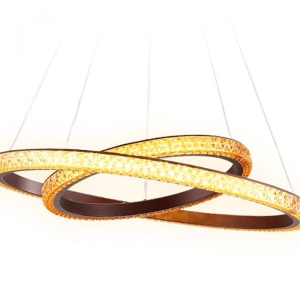 Подвесная светодиодная люстра с ПДУ Ambrella light Crystal FF11