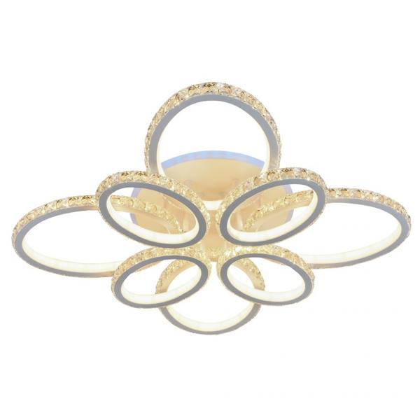 Люстра потолочная светодиодная с пультом ДУ Profit Light 8020/4+4 WHT 344W+10W RGB
