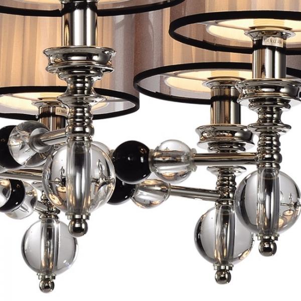Люстра подвесная Lumien Hall Монелья LH1054/8H-NK-WT