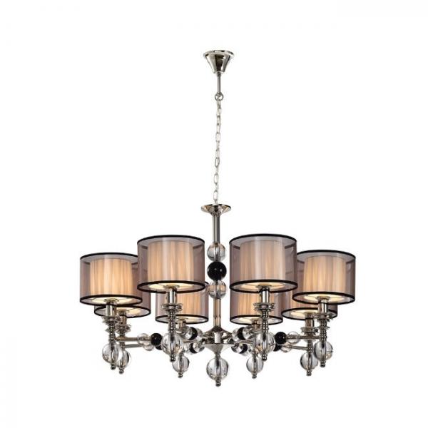 Люстра подвесная Lumien Hall Монелья LH1054/8H-NK-WT