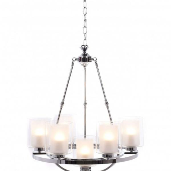 Подвесная люстра Lumina Deco Santini LDP 1220-7 CHR+WT